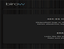 Tablet Screenshot of 404.birow.hu